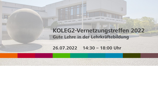 Banner für das KOLEG2-Vernetzungstreffen 2022